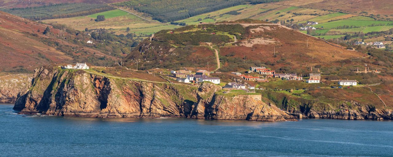 fort dunree from the sea, donegal ireland